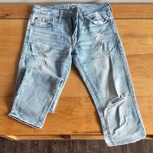 American Eagle Light Blue Distressed Men's Jeans